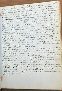 A page from Michael Shiner's Diary